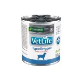 Ração Úmida Vet Life Hypoallergenic Pork & Potato para Cães Adultos